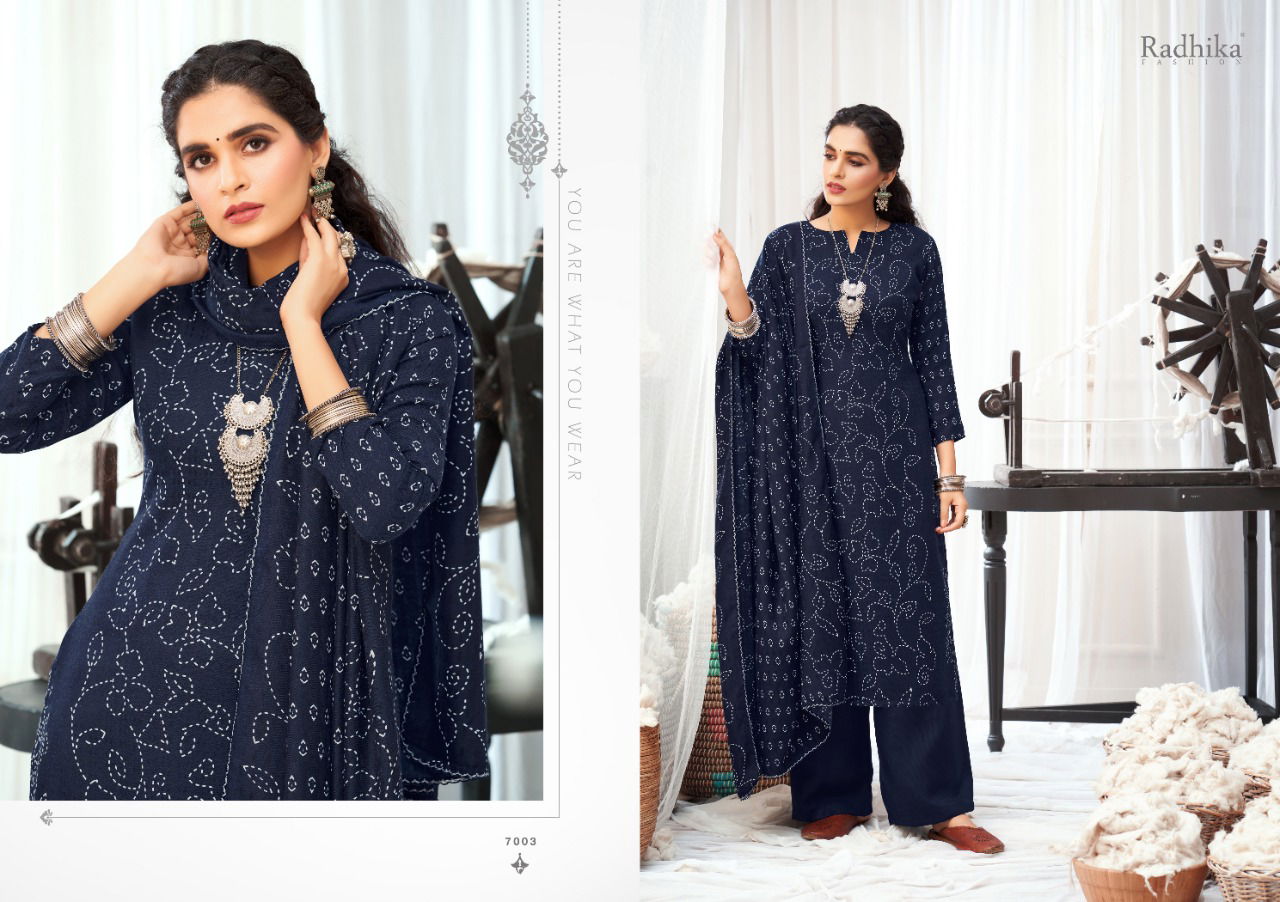 Radhika Sumyra Bandhani Winter Ethnic Wear New Printed Designer Pashmina Collection